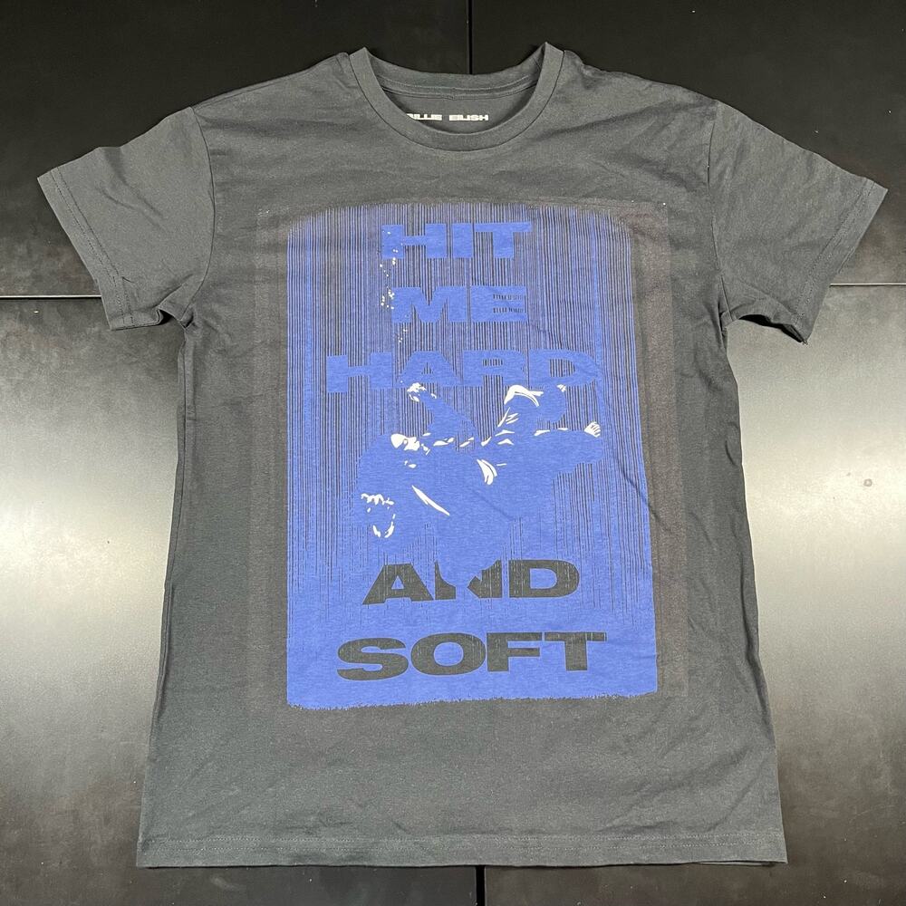 Billie Eilish Officialโ Tour Hit Me Hard And Soft T Shirt Tee Menโs Sz Small New